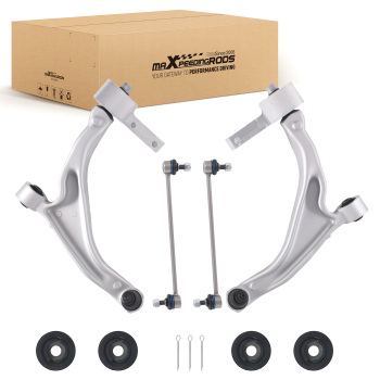 4pcs Front Lower Control Arms Sway Bar Links Set compatible for Honda Pilot 2009 2010- 2015