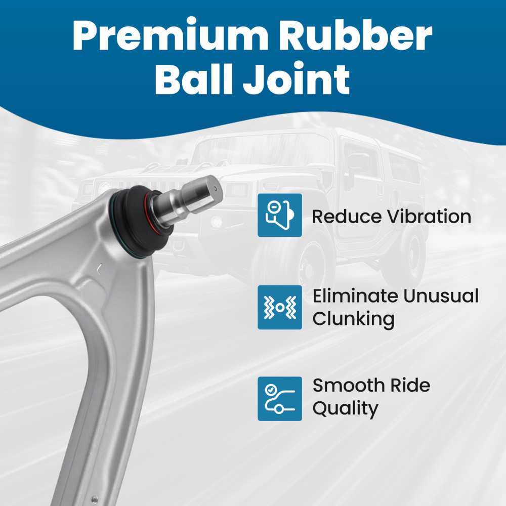 Front Upper Left Control ArmBall Joint Front Left compatible for HUMMER H3 2006-2010 H3T