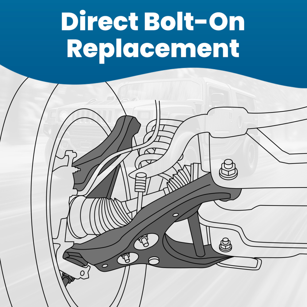 Front Upper Left Control ArmBall Joint Front Left compatible for HUMMER H3 2006-2010 H3T