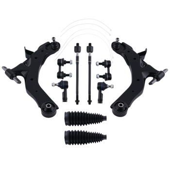 10PC Front Lower Control Arm Sway Bar Kit compatible for HYUNDAI ELANTRA 2001-2006 ES3377