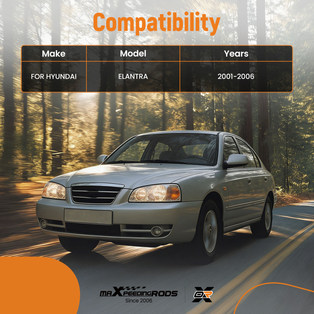 10PC Front Lower Control Arm Sway Bar Kit compatible for HYUNDAI ELANTRA 2001-2006 ES3377