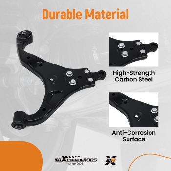 Front Lower Right RH Control Arm for 2005 2006-2010 compatible for Hyundai Tucson compatible for Kia Sportage