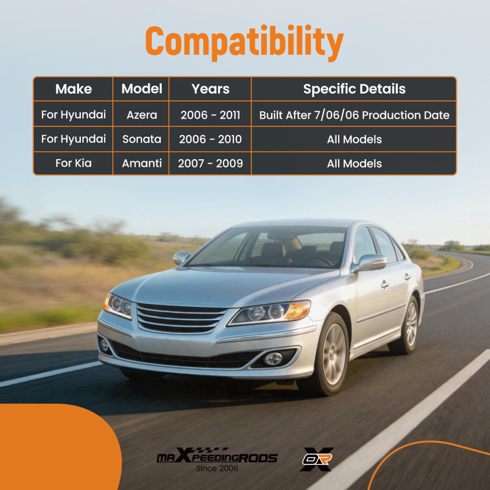 Front Upper Left Control Arm w/ Ball Joint compatible for Kia Amanti compatible for Hyundai Azera Sonata