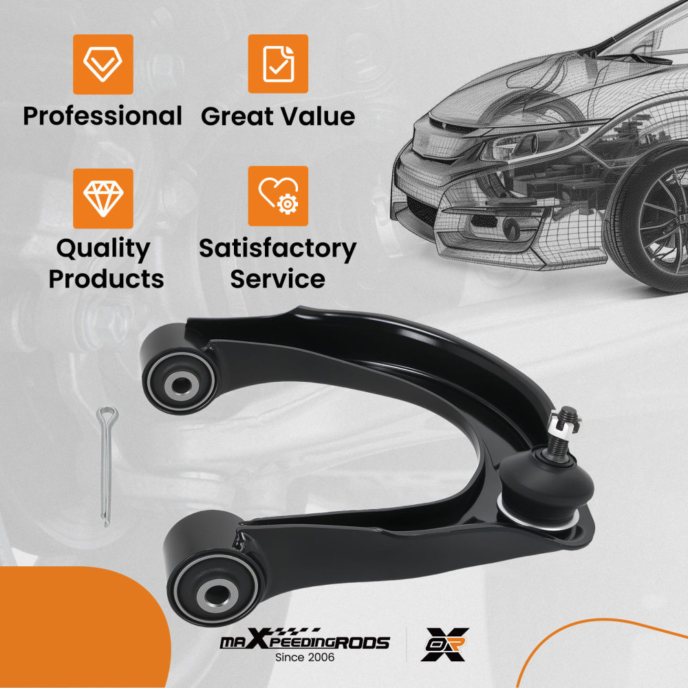 Front Upper Left Control Arm w/ Ball Joint compatible for Kia Amanti compatible for Hyundai Azera Sonata