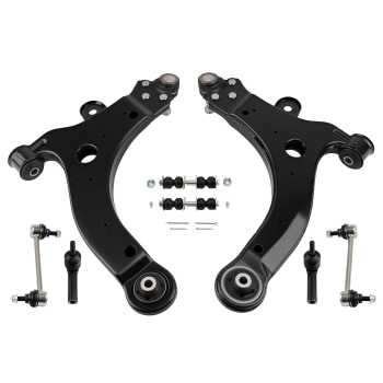 Front Lower Control Arms Tie Rods Sway Bars compatible for Buick Lacrosse Allure 2005-2009