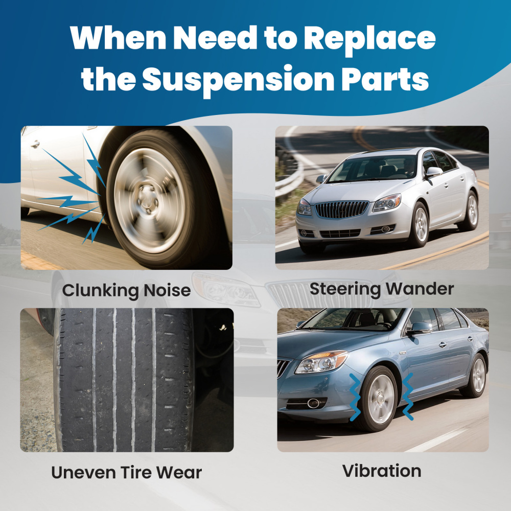 Front Lower Control Arms Tie Rods Sway Bars compatible for Buick Lacrosse Allure 2005-2009