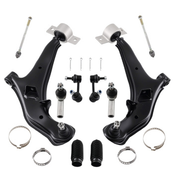 10x Front Lower Control Arm Ball Joint Tie Rods Kit compatible for Nissan Maxima 2000-2003