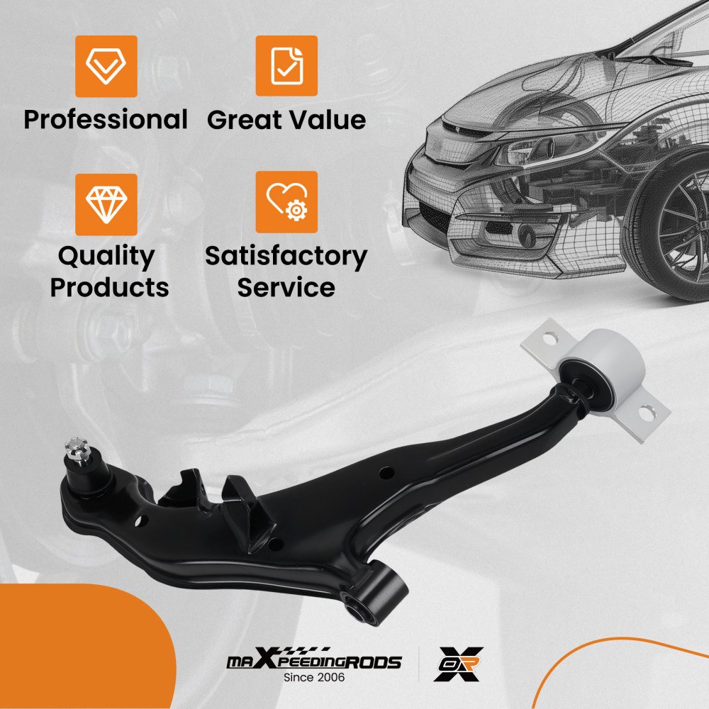 Front Right Lower Control Arm W/ Ball Joint compatible for Infiniti I30 I35 compatible for Nissan Maxima