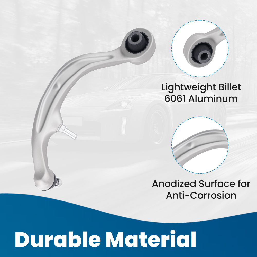 Front Lower Rearward Right Control Arm + Ball Joint compatible for Infiniti G35 2003-2007