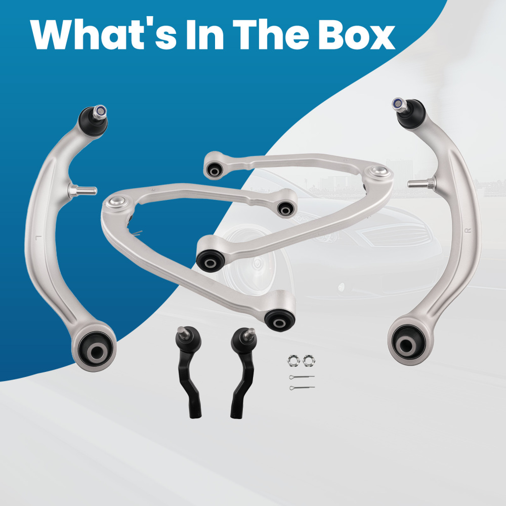 Front Upper Lower Control Arm Assembly compatible for Nissan 350Z compatible for Infiniti G35 2003-2009