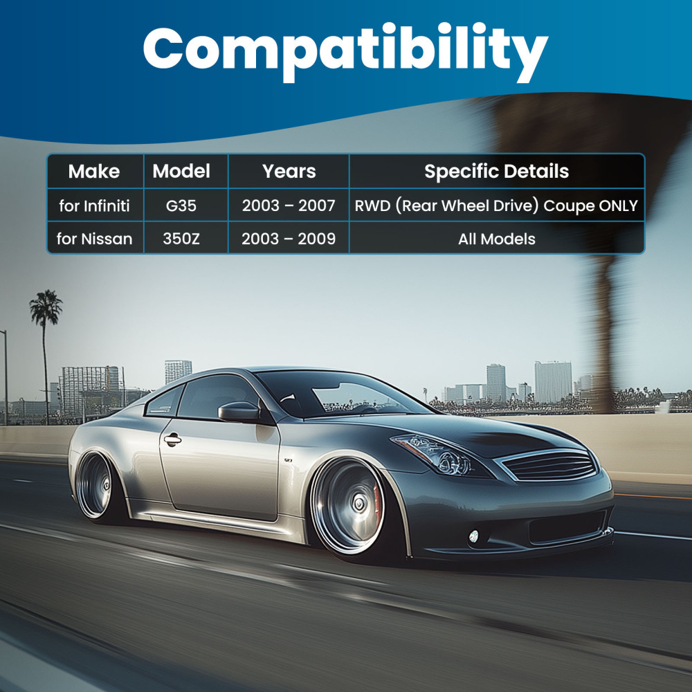 Front Upper Lower Control Arm Assembly compatible for Nissan 350Z compatible for Infiniti G35 2003-2009