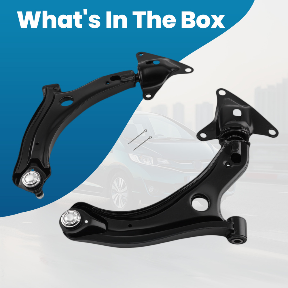 Front Lower Control Arms w/Ball Joints for 2009-2013 compatible for Honda Fit 2010-2011 Insight