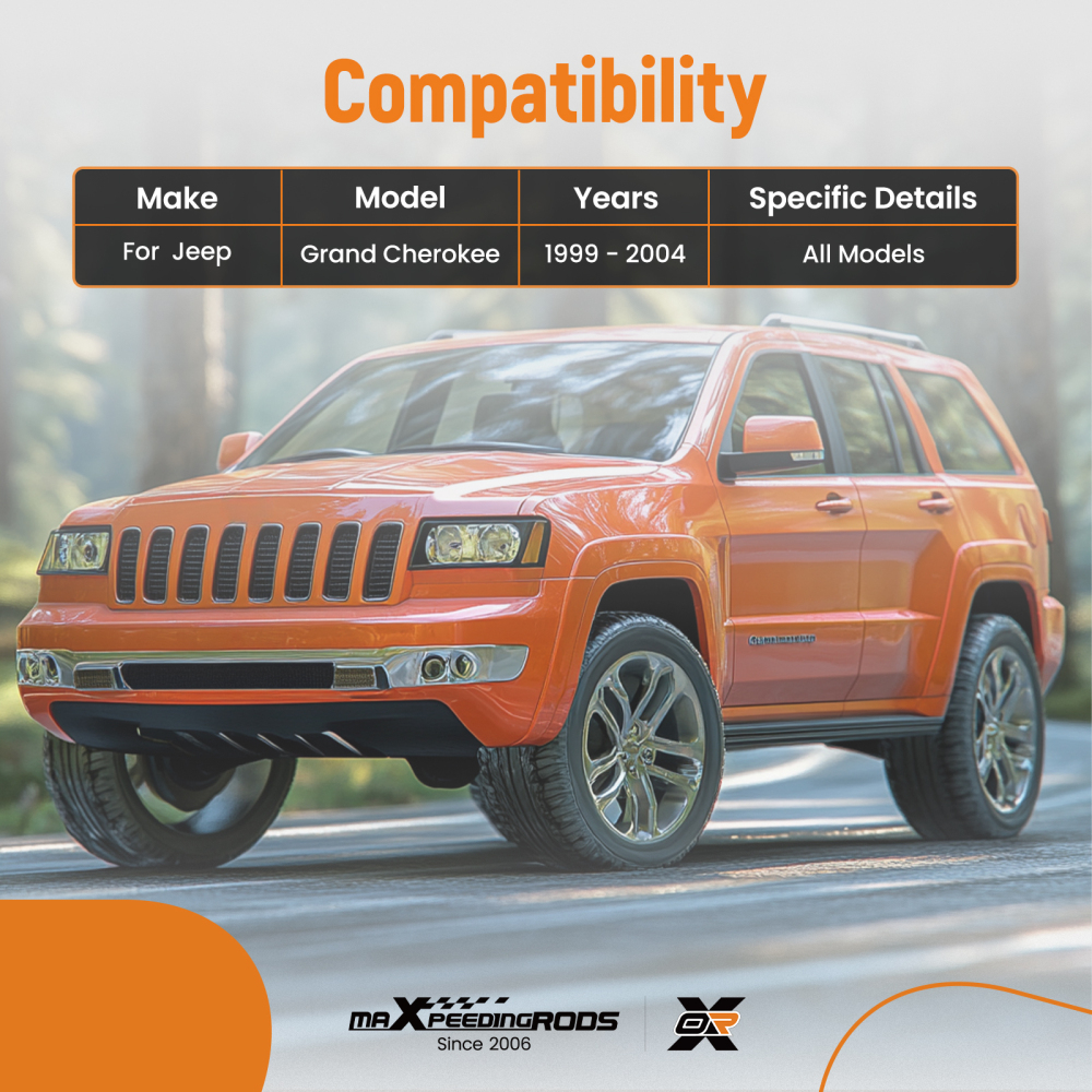 Pair Front Upper Control Arms for 1999 2000 2001 - 2003 2004 compatible for Jeep Grand Cherokee
