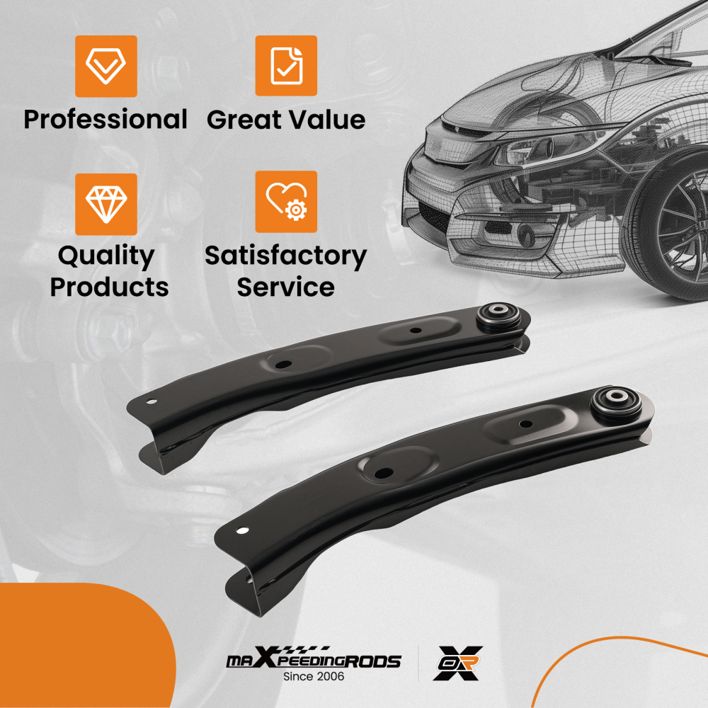 Pair Front Upper Control Arms for 1999 2000 2001 - 2003 2004 compatible for Jeep Grand Cherokee