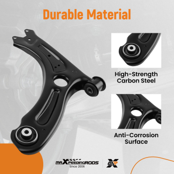 6PC Front Lower Control Arm Ball Joint compatible for Volkswagen Jetta 2011-2018 RK621950