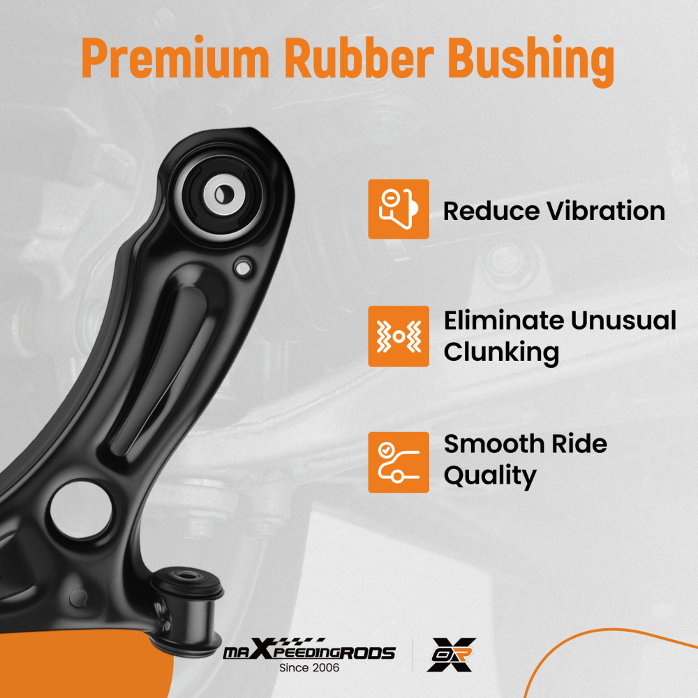 6PC Front Lower Control Arm Ball Joint compatible for Volkswagen Jetta 2011-2018 RK621950