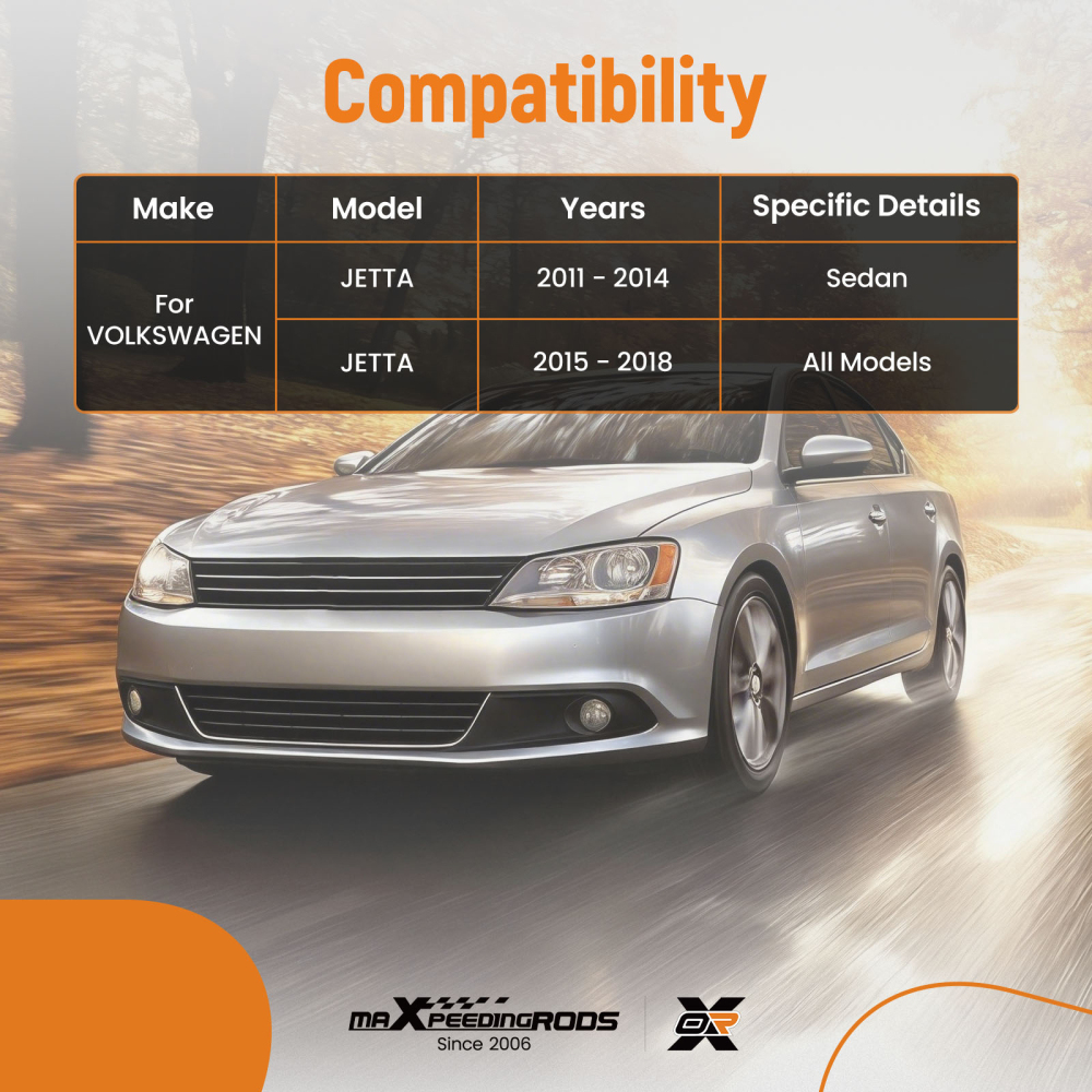 6PC Front Lower Control Arm Ball Joint compatible for Volkswagen Jetta 2011-2018 RK621950