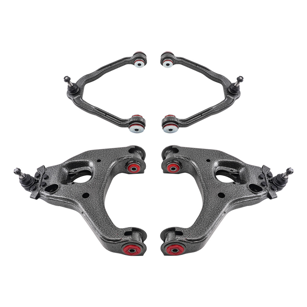 Front Control Arms Kit w/ Poly Bushing for 1999-2006 compatible for Silverado Sierra 1500 RWD