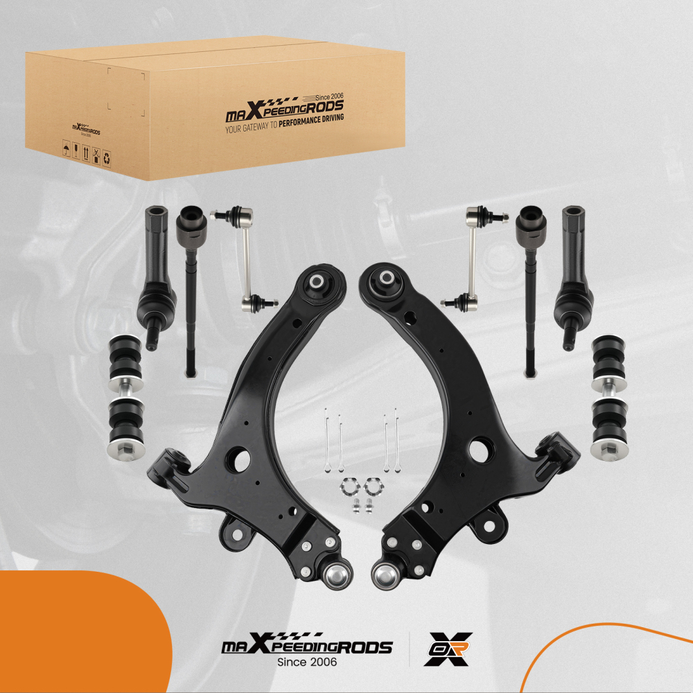 10x Front lower Control Arms Tie Rod compatible for Chevy Impala compatible for Monte Carlo Buick Allure