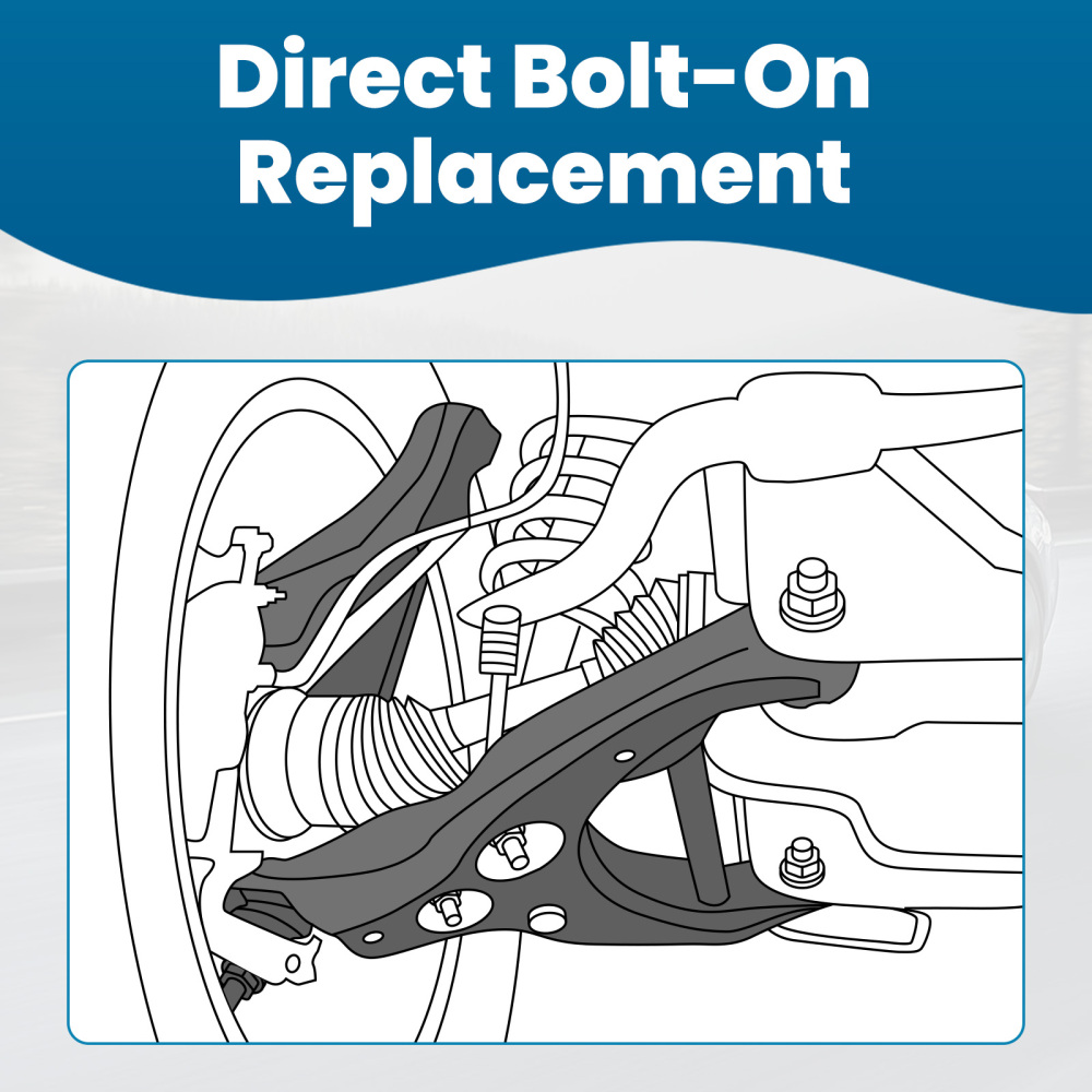 Front Lower Control Arms with Ball Joints Sway Bar Links compatible for Buick Allure 2010