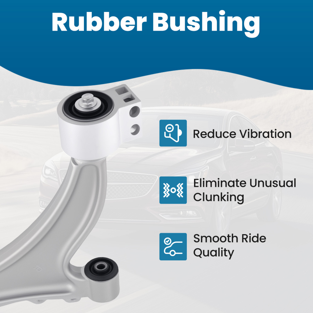 Front RH Side Lower Control Arm and Ball Joint compatible for Buick LaCrosse 2010 - 2016