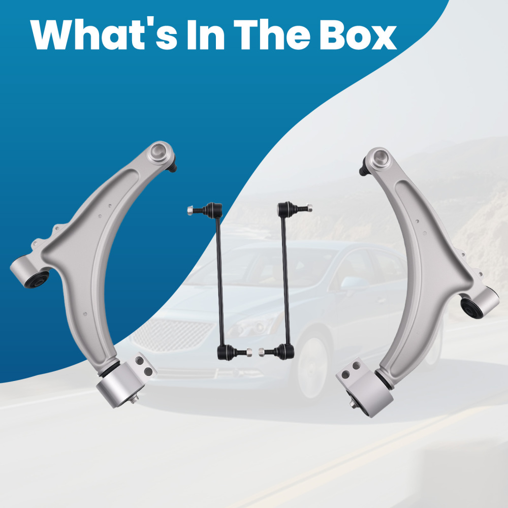 4pcs Front Control Arms w/Ball Joint Suspension Kit for 2013-2015 compatible for Chevy Malibu