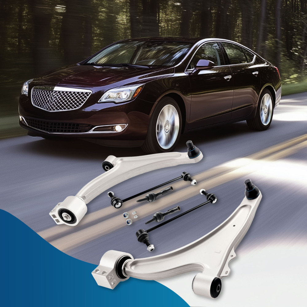 Front Lower Control Arms Sway Bar Tie Rods For 2013-2016 compatible for Buick Lacrosse Regal