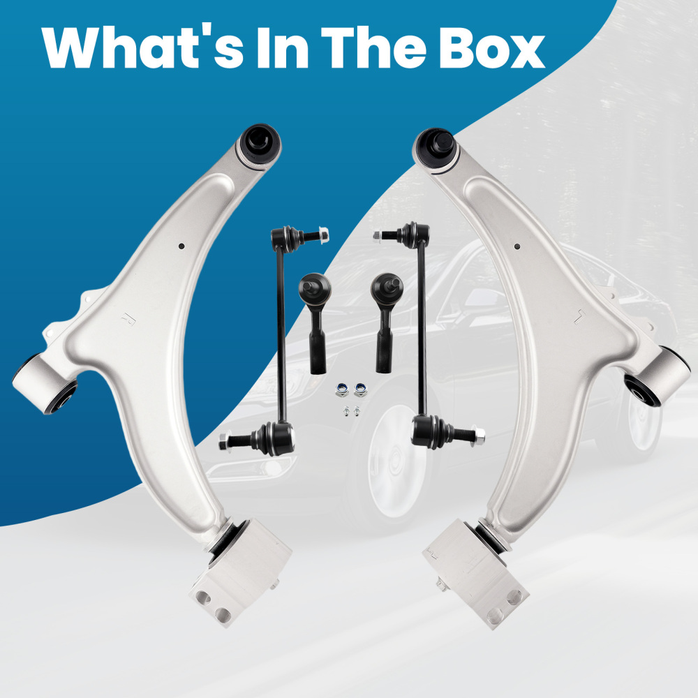 Front Lower Control Arms Sway Bar Tie Rods For 2013-2016 compatible for Buick Lacrosse Regal