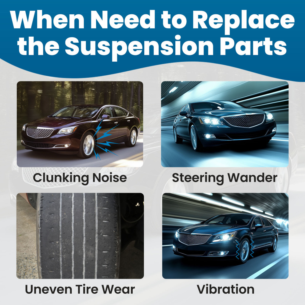 Front Lower Control Arms Sway Bar Tie Rods For 2013-2016 compatible for Buick Lacrosse Regal