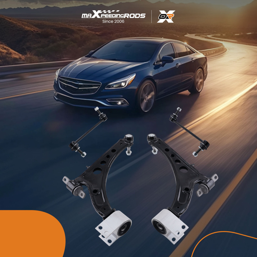 4x Front Lower Control Arms For 2016-2022 compatible for Chevrolet Malibu Buick Regal Sportback