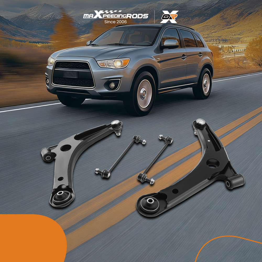 4x Front Lower Control Arm w/Ball Joint compatible for Mitsubishi Outlander Sport 2011-2019