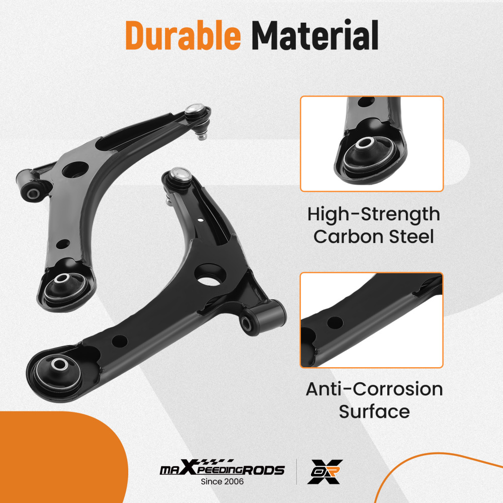 4x Front Lower Control Arm w/Ball Joint compatible for Mitsubishi Outlander Sport 2011-2019