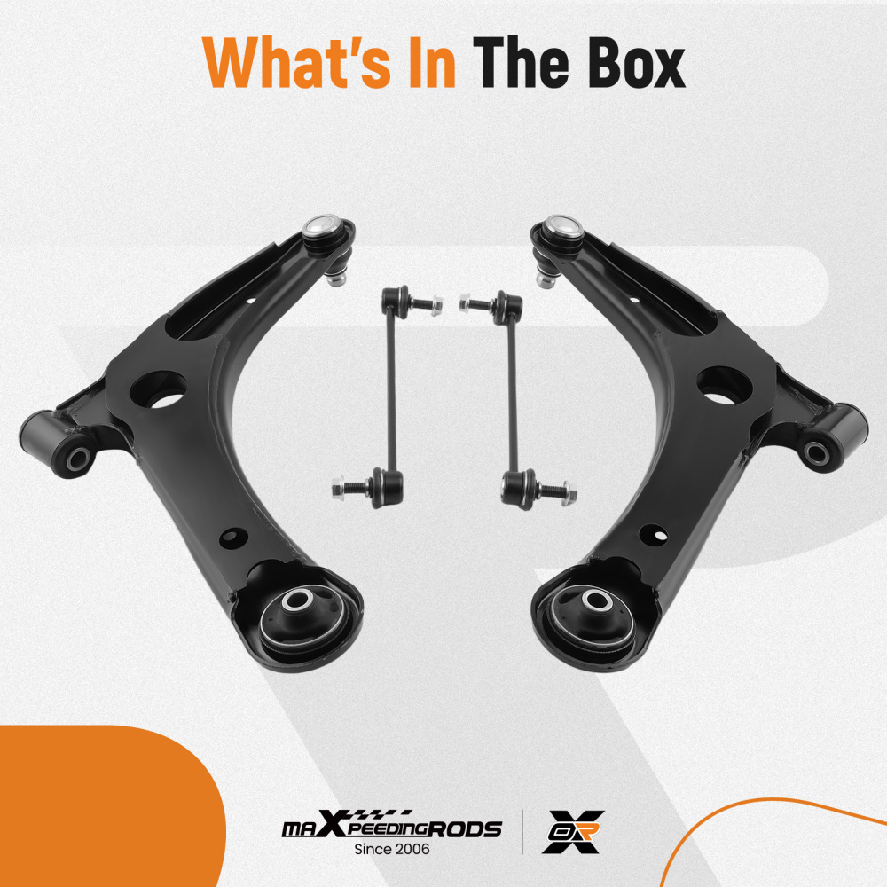 4x Front Lower Control Arm w/Ball Joint compatible for Mitsubishi Outlander Sport 2011-2019