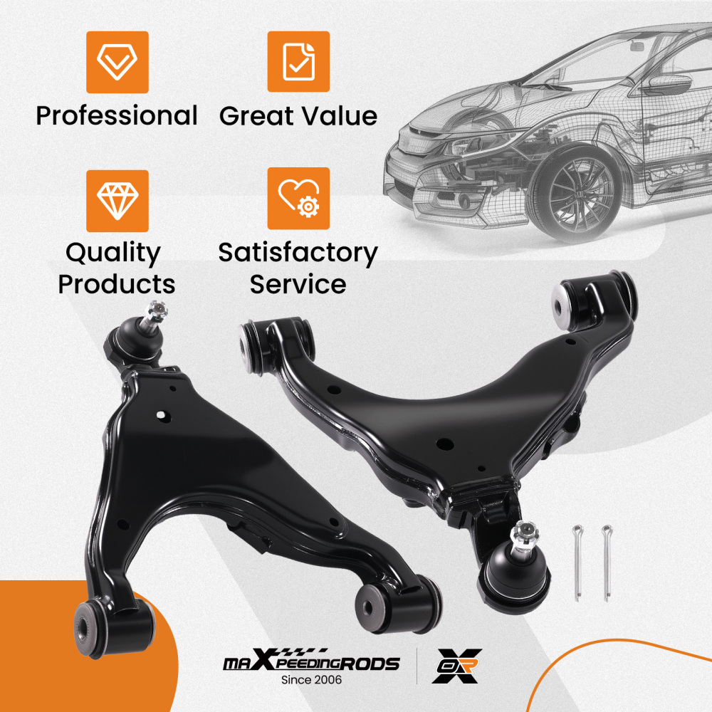 maXpeedingrods 2Pc Front Lower Control Arm Kit Compatible For Toyota 4Runner 2003-2009