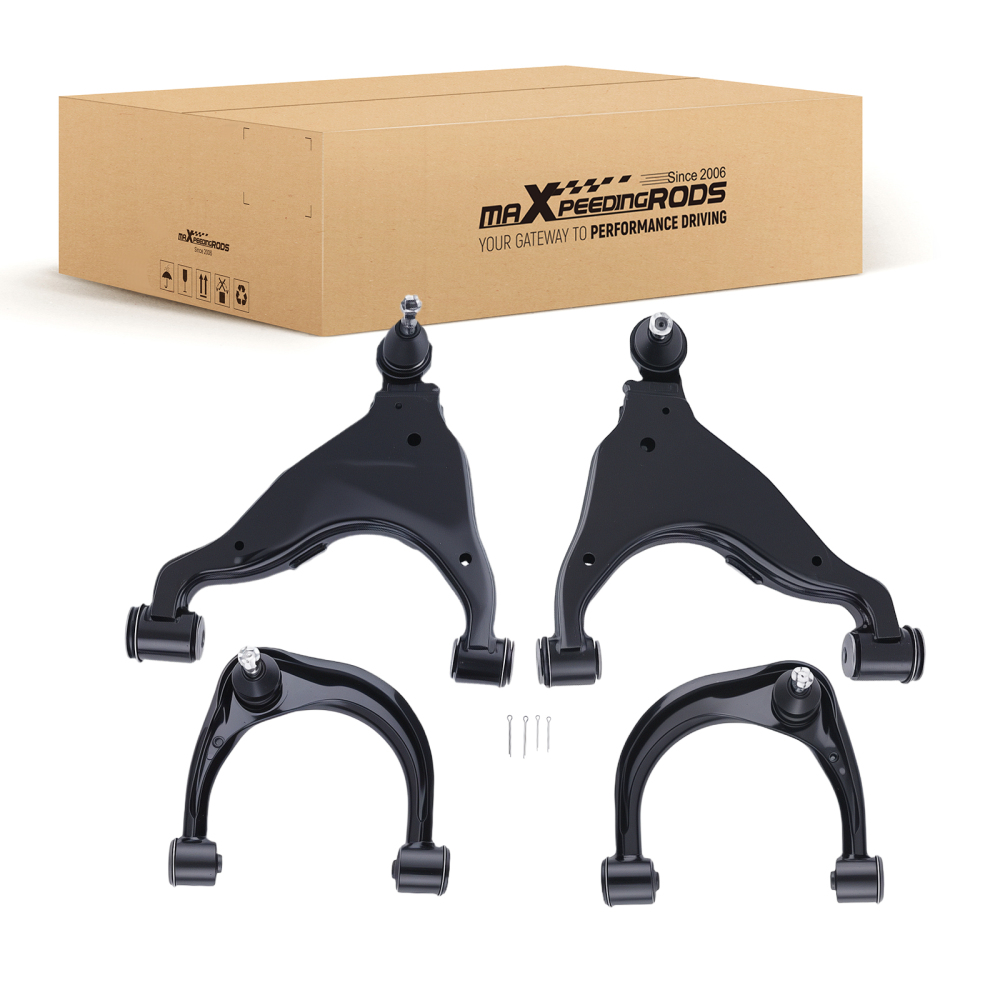 4PC Control Arm Kit compatible for Toyota 4Runner 2003-2009 Front Upper Lower 480680K010