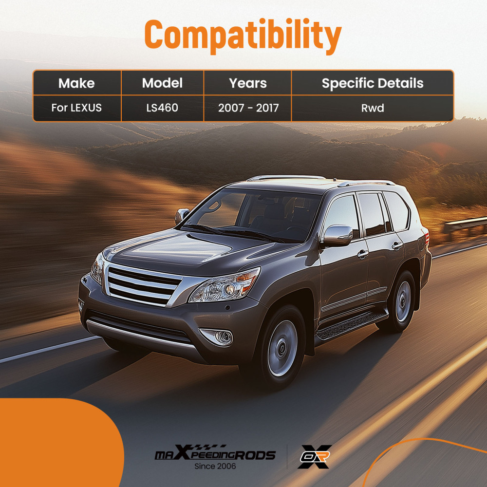 4x Front Upper Forward Rearward Control Arms + Ball Joints compatible for Lexus LS460 07-17