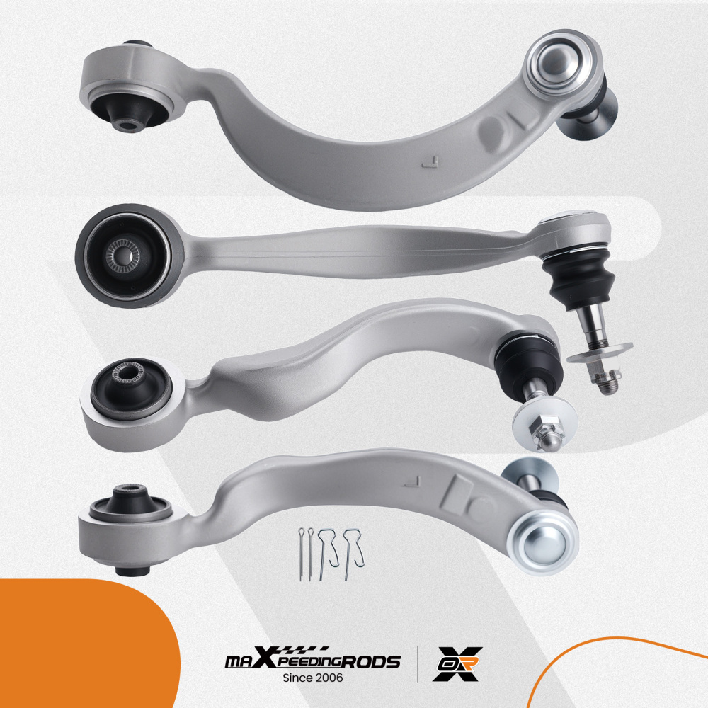 4x Front Upper Forward Rearward Control Arms + Ball Joints compatible for Lexus LS460 07-17