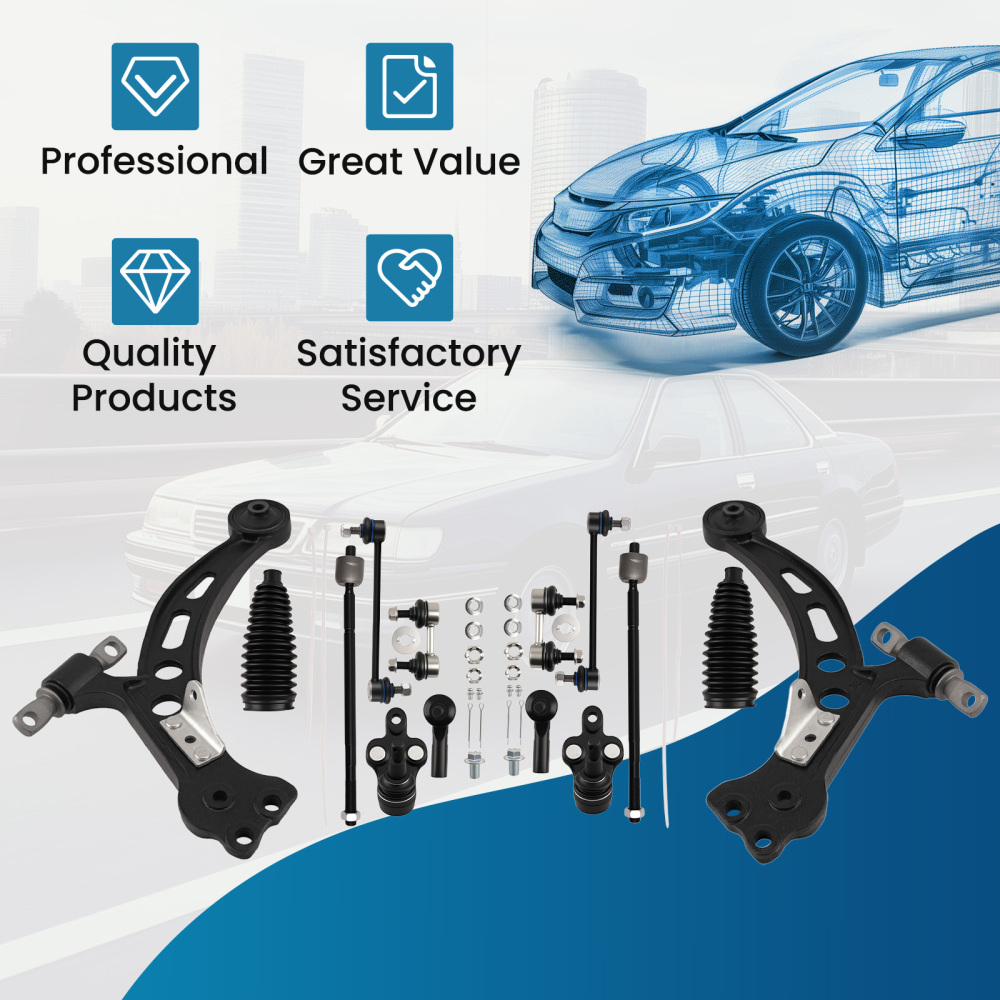 14x Lower Front Control Arms compatible for Lexus ES300 compatible for Toyota Camry 1992-96 Avalon 1995-96