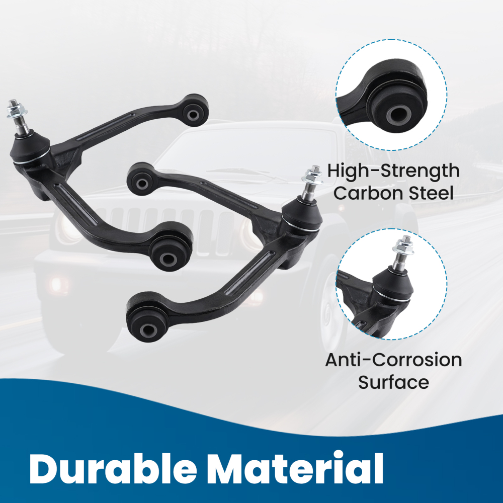 Front Upper Control Arms Lower Ball Joint compatible for Jeep Liberty 2002-2004 K3199 K3198