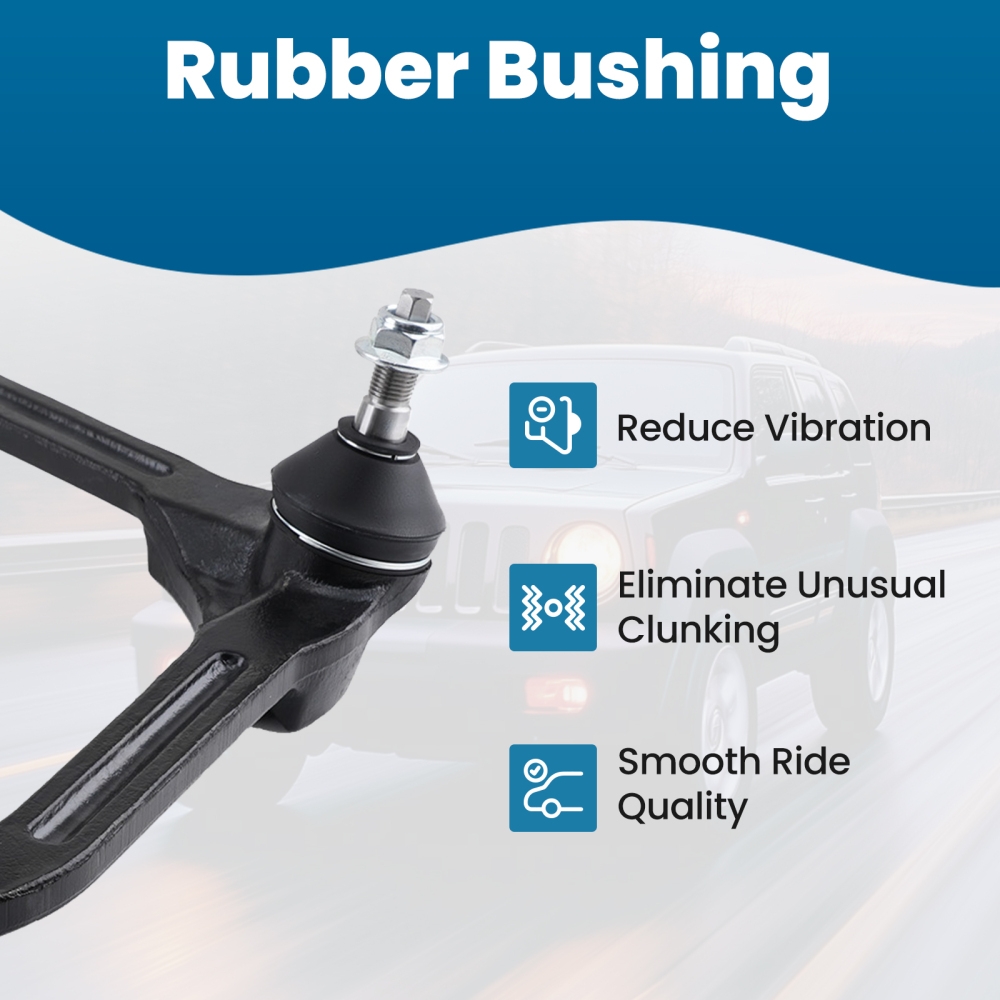 Front Upper Control Arms Lower Ball Joint compatible for Jeep Liberty 2002-2004 K3199 K3198