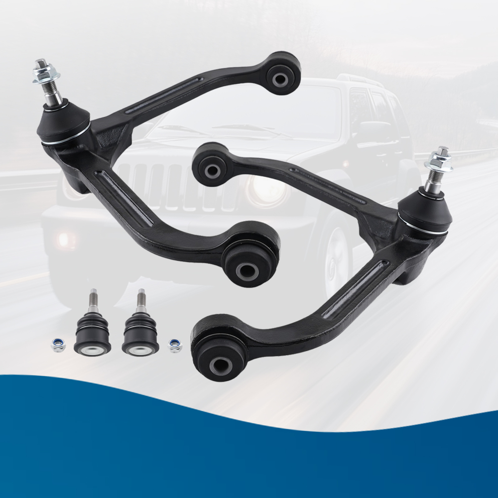 Front Upper Control Arms Lower Ball Joint compatible for Jeep Liberty 2002-2004 K3199 K3198