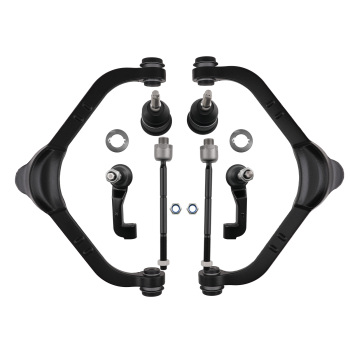 Front Upper Control Arm Ball Joint Inner Outer Tie Rod compatible for Jeep Liberty 02-2004