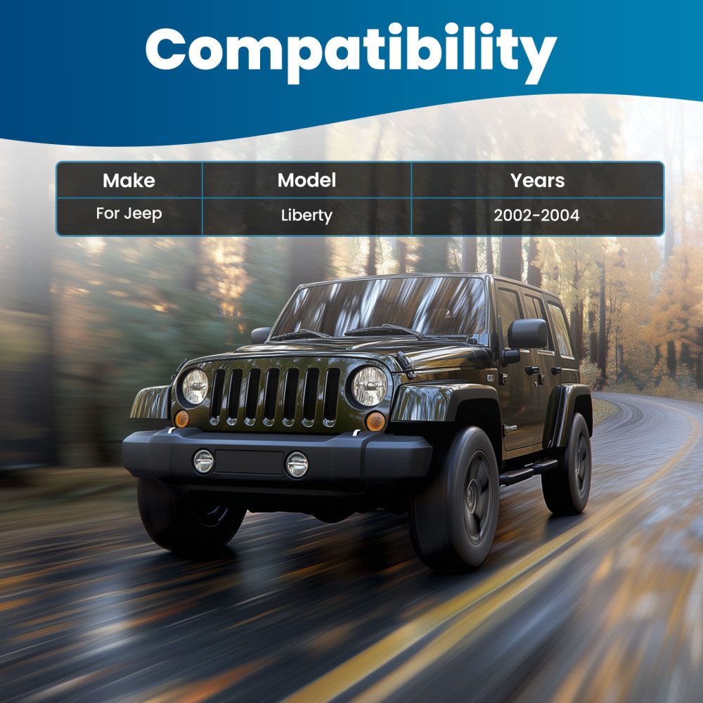 Front Upper Control Arm Ball Joint Inner Outer Tie Rod compatible for Jeep Liberty 02-2004