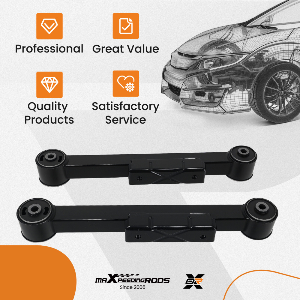 Pair Rear Lower Suspension Control Arms compatible for Jeep Liberty 2004 2005 2006 2007