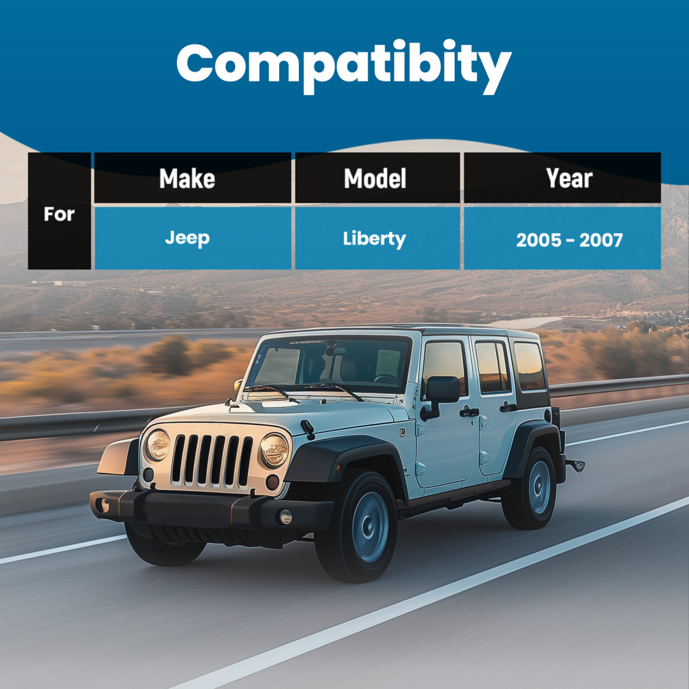 8pc Front Upper Control Arms + Tie Rods + Sway Bars compatible for Jeep Liberty 2005 - 2007