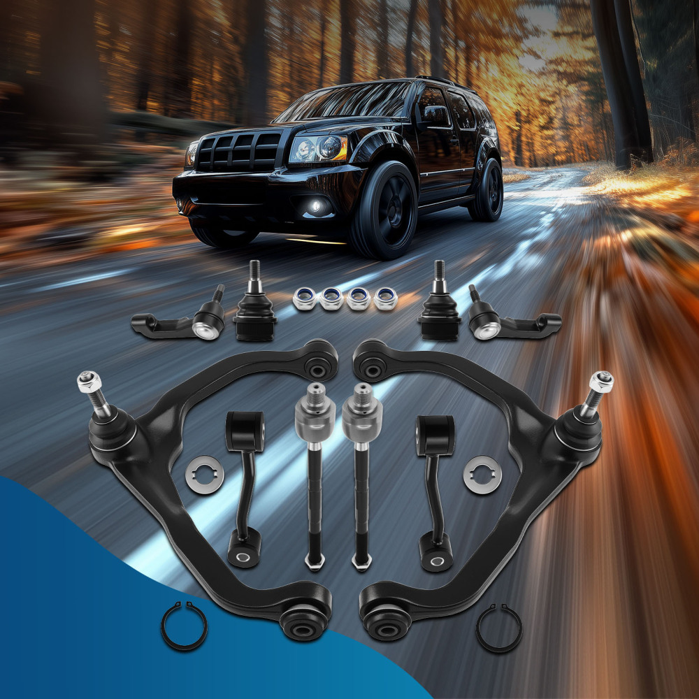 Front Upper Control Armd Ball Joint Tie Rod compatible for Dodge Nitro compatible for Jeep Liberty 2007-12