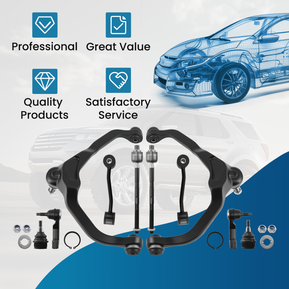 Front Upper Control Armd Ball Joint Tie Rod compatible for Dodge Nitro compatible for Jeep Liberty 2007-12