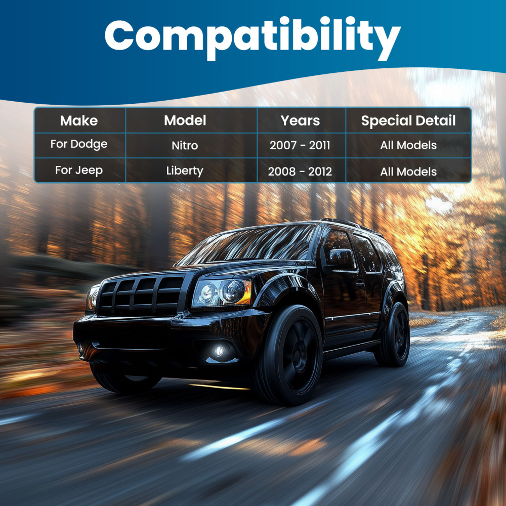 Front Upper Control Armd Ball Joint Tie Rod compatible for Dodge Nitro compatible for Jeep Liberty 2007-12