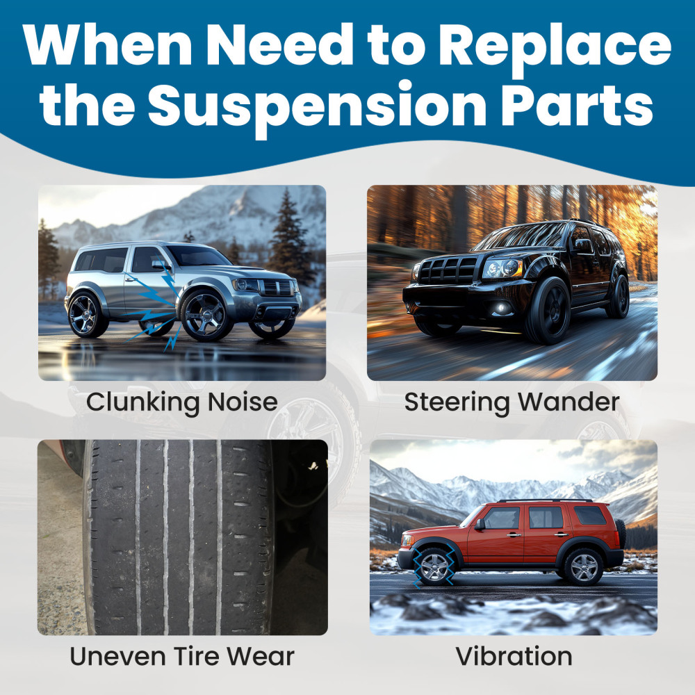 Front Upper Control Armd Ball Joint Tie Rod compatible for Dodge Nitro compatible for Jeep Liberty 2007-12