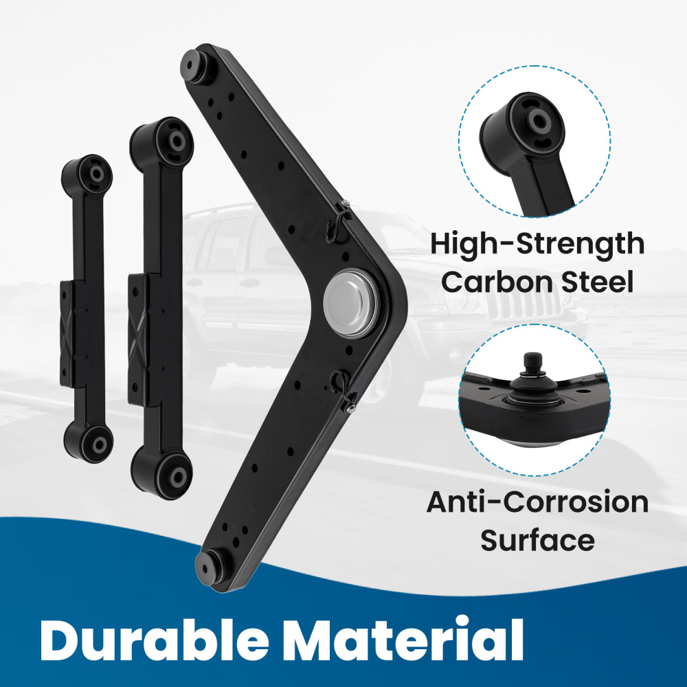 Front Upper + Rear Upper Lower Control Arms Ball Joints compatible for Jeep Liberty 2002-07